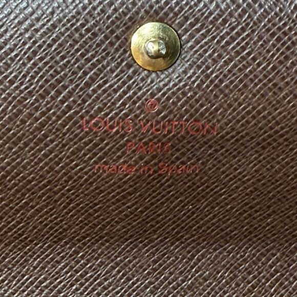 Louis Vuitton Damier Ebene Portefeuille Sarah Wallet Authentic Made In Spain - Picture 3 of 16